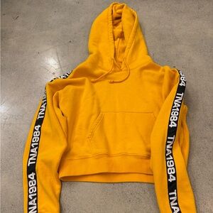 TNA Bright Yellow Hoodie Sweater